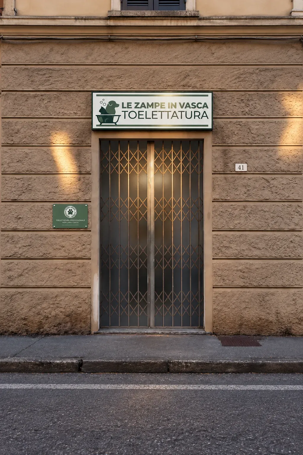 La vetrina di Le Zampe in Vasca in Via Aldo Motta 41, Vimercate